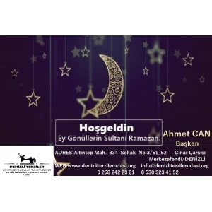 Hayırlı Ramazanlar. Hayırlı Cumalar.Ahmet CAN(Başkan)
