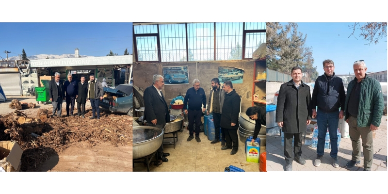 Başkanımız Ahmet CAN deprem bölgesinde