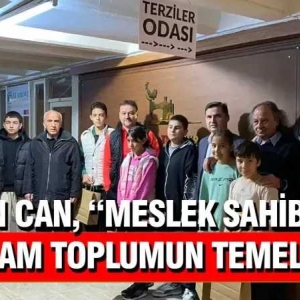Başkan Can, “Meslek sahibi birey, sağlam toplumun temelidir”