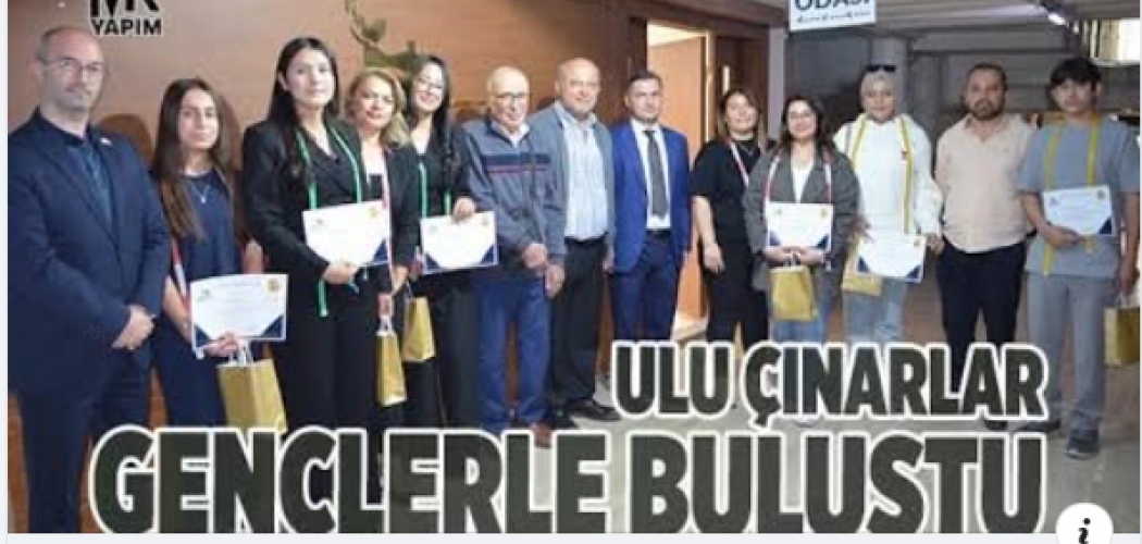 Denizli'de Ulu Çınarlar gençlerle buluştu.Terziliğe yeni başlayan gençler ödüllendirildi